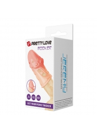 Телесная насадка на пенис Booker - 8 см. - Baile - в Южно-Сахалинске купить с доставкой