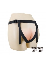 Черные трусики харнесс с платформой Caludio I - Baile - купить с доставкой в Южно-Сахалинске