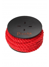 Красная веревка для шибари на катушке - 5 м. - Pecado - купить с доставкой в Южно-Сахалинске