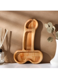 Деревянное блюдо для подачи в форме члена (25 х 16,5 х 1,7 см) - Сима-Ленд - купить с доставкой в Южно-Сахалинске