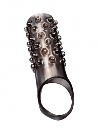 Дымчатая насадка на пенис с выпуклостями - 12 см. - Sex Expert - в Южно-Сахалинске купить с доставкой