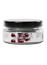 Массажная свеча «Спелая вишня» - 50 мл. - SGAN - купить с доставкой в Южно-Сахалинске