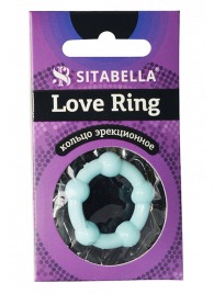 Цветное эрекционное кольцо Love Ring с бусинами - Sitabella - в Южно-Сахалинске купить с доставкой