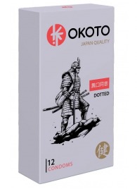 Точечные презервативы OKOTO Dotted - 12 шт. - Sitabella - купить с доставкой в Южно-Сахалинске