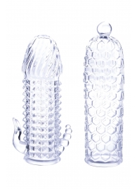 Набор из 2 прозрачных насадок на член Seductive Tickler Sleeves Set - NMC - в Южно-Сахалинске купить с доставкой