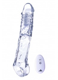 Прозрачная насадка-удлинитель Length Enhancer With Bullet с подхватом - 22,3 см. - NMC - в Южно-Сахалинске купить с доставкой