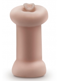 Телесный люминесцентный двусторонний мастурбатор Tasha - Blush Novelties - в Южно-Сахалинске купить с доставкой