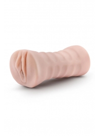 Телесный мастурбатор-вагина Ayumi с вибрацией - Blush Novelties - в Южно-Сахалинске купить с доставкой