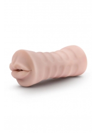 Телесный мастурбатор-ротик Nicole Vibrating Masturbator - Blush Novelties - в Южно-Сахалинске купить с доставкой