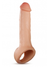 Телесная насадка-удлинитель Thrive 8.75 Inch Realistic Penis Extender Sleeve - 22,2 см. - Blush Novelties - в Южно-Сахалинске купить с доставкой