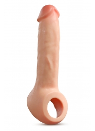 Телесная насадка-удлинитель Thrive 8.75 Inch Realistic Penis Extender Sleeve - 22,2 см. - Blush Novelties - в Южно-Сахалинске купить с доставкой