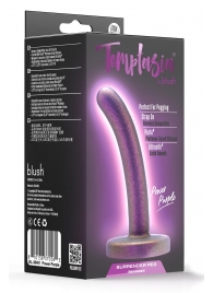 Фиолетовая насадка с гладкой поверхностью Surrender 4.75 Inch Beginner Pegging Dildo - 12 см. - Blush Novelties - купить с доставкой в Южно-Сахалинске