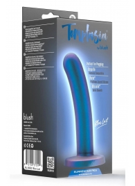 Синяя насадка с гладкой поверхностью Surrender 5.75 Inch Intermediate Pegging Dildo - 14,6 см. - Blush Novelties - купить с доставкой в Южно-Сахалинске