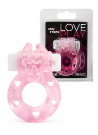 Розовое эрекционное виброкольцо в форме зайчика - 1137 - в Южно-Сахалинске купить с доставкой