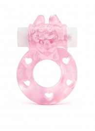 Розовое эрекционное виброкольцо в форме зайчика - 1137 - в Южно-Сахалинске купить с доставкой