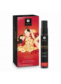 Оральный спрей Waves of Pleasure с ароматом клубники и шампанского - 20 мл. - Shunga - купить с доставкой в Южно-Сахалинске