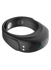 Черное эрекционное виброкольцо на ремешках - Boys of Toys - в Южно-Сахалинске купить с доставкой