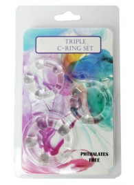 Набор из 3 эрекционных прозрачных колец - Boys of Toys - в Южно-Сахалинске купить с доставкой