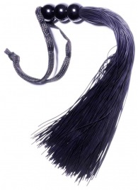 Черная силиконовая плетка - 25,4 см. - Boys of Toys - купить с доставкой в Южно-Сахалинске