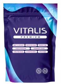 Презервативы VITALIS Premium Sensation с кольцами и точками - 15 шт. - Vitalis - купить с доставкой в Южно-Сахалинске