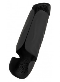 Черный вибромастурбатор с трехточечной стимуляцией Penis Trainer with 3 Point Stimulation - Orion - в Южно-Сахалинске купить с доставкой