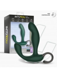 Зеленый вибромассажёр простаты Greeny - 12,8 см. - Intoyou - в Южно-Сахалинске купить с доставкой