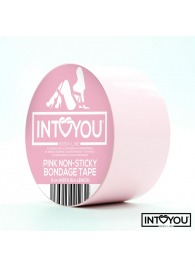 Розовый скотч для фиксации Non-Sticky Bondage Tape - 15 м. - Intoyou - купить с доставкой в Южно-Сахалинске
