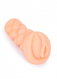 Телесный мастурбатор-вагина с вибропулей и эрекционными кольцами в комплекте - Sexy Girl - в Южно-Сахалинске купить с доставкой