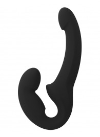 Черный безремневой страпон Share Lite - Fun Factory - купить с доставкой в Южно-Сахалинске