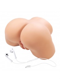 Телесный мастурбатор Olivia с 2 любовными отверстиями - Baile - в Южно-Сахалинске купить с доставкой