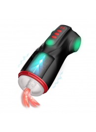 Интерактивный мастурбатор Raven с вакуумом, вибрацией и подсветкой - Shots Media BV - в Южно-Сахалинске купить с доставкой