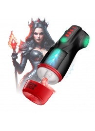 Интерактивный мастурбатор Raven с вакуумом, вибрацией и подсветкой - Shots Media BV - в Южно-Сахалинске купить с доставкой