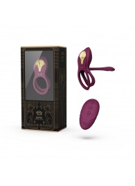 Фиолетовое эрекционное виброкольцо Bayek с пультом ДУ - Zalo - в Южно-Сахалинске купить с доставкой