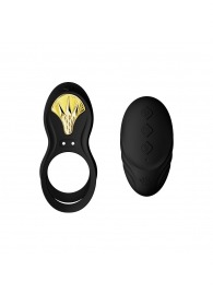 Черное эрекционное виброкольцо Bayek с пультом ДУ - Zalo - в Южно-Сахалинске купить с доставкой