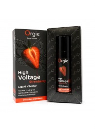Жидкий вибратор Orgie High Voltage Strawberry - 15 мл. - ORGIE - купить с доставкой в Южно-Сахалинске