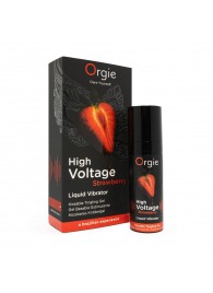 Жидкий вибратор Orgie High Voltage Strawberry - 15 мл. - ORGIE - купить с доставкой в Южно-Сахалинске