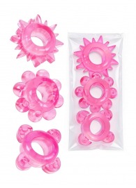 Комплект из 3 розовых эрекционных колец - Erowoman-Eroman - в Южно-Сахалинске купить с доставкой