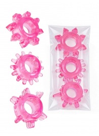 Комплект из трех розовых эрекционных колец - Erowoman-Eroman - в Южно-Сахалинске купить с доставкой