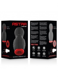 Черно-красный мастурбатор с вибрацией и всасыванием - JAMYJOB - в Южно-Сахалинске купить с доставкой