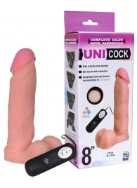Фаллическая насадка Харнесс UNICOCK 8  с вибрацией - 20 см. - LOVETOY (А-Полимер) - купить с доставкой в Южно-Сахалинске
