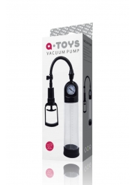 Чёрная вакуумная помпа A-toys с манометром и прозрачной колбой - A-toys - в Южно-Сахалинске купить с доставкой