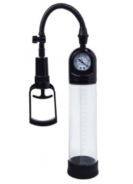 Чёрная вакуумная помпа A-toys с манометром и прозрачной колбой - A-toys - в Южно-Сахалинске купить с доставкой
