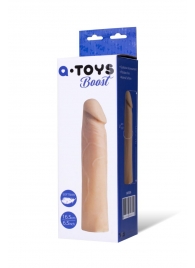 Реалистичная насадка с ярко выраженной головкой - 16,5 см. - A-toys - в Южно-Сахалинске купить с доставкой