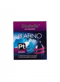 Стимулирующая насадка со спиралью из усиков Platino  Шторм - Sitabella - купить с доставкой в Южно-Сахалинске