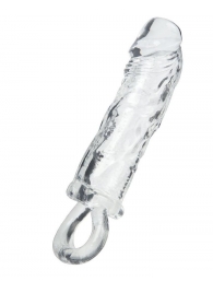 Прозрачная насадка с петлёй для фиксации - 14 см. - ToyFa - в Южно-Сахалинске купить с доставкой