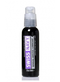 Возбуждающий гель-лубрикант на водной основе Sensual Arousal Lubricant - 59 мл. - Swiss navy - купить с доставкой в Южно-Сахалинске