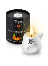 Массажная свеча с ароматом манго и ананаса Bougie de Massage Ananas Mangue - 80 мл. - Plaisir Secret - купить с доставкой в Южно-Сахалинске