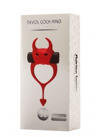 Красное эрекционное кольцо в форме дьяволенка DEVOL COCKRING - Adrien Lastic - в Южно-Сахалинске купить с доставкой