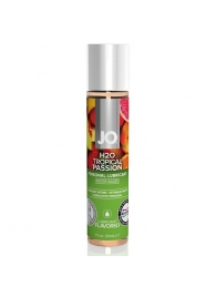 Смазка с ароматом тропических фруктов JO Flavored Tropical Passion - 30 мл. - System JO - купить с доставкой в Южно-Сахалинске
