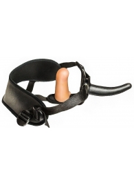 Женский страпон с вагинальной пробкой Woman Strap - 12 см. - LOVETOY (А-Полимер) - купить с доставкой в Южно-Сахалинске